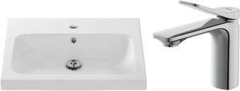 Умывальник Cersanit Carina 60В S-UM-CAR60/1 + 63050