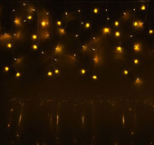 Бахрома Luazon Led-160 (3x0.6 м, желтый) [1080178]