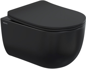 Унитаз подвесной Berges Wasserhaus Ventas Black Rimless 082136