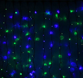 Световой дождь Luazon Занавес (пвх черный, 2x3 м, RG/RB) [1080239]