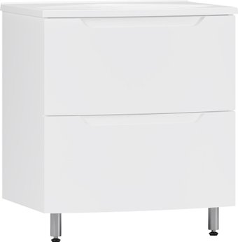 Belux Тумба под умывальник Ганновер Н 60-02 (1, белый глянец)