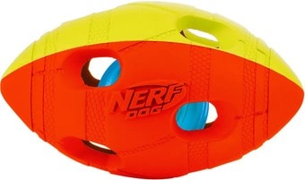 Игрушка для собак Nerf Мяч гандбольный двухцветный светящийся 35378