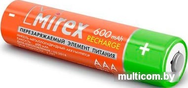 Аккумуляторы Mirex AAA 600mAh 4 шт HR03-06-E4