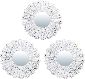 Набор зеркал Qwerty Ницца 74045 (3 шт, белый)