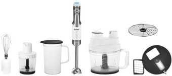 Погружной блендер BBK KBH1017 (нержавеющая сталь/белый)