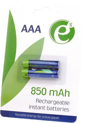 Аккумуляторы Gembird Rechargeable batteries AAA 850 mАh 2 шт. [EG-BA-AAA8R-01]