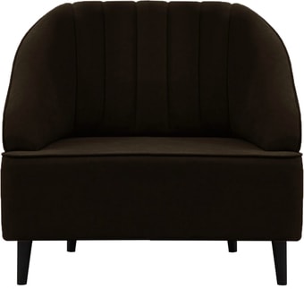 Интерьерное кресло Brioli Донато (велюр, B74 коричневый/темные ножки)