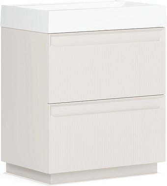 Belux Тумба под умывальник Базель Н 70-02 (180, светлый миндаль матовый)