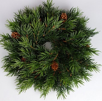 Рождественский венок GreenDeco 4630079858279 (с шишками)