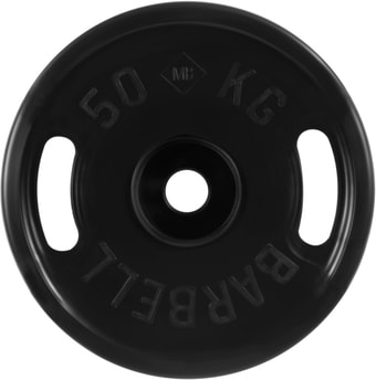Диск MB Barbell Евро-классик с ручками 51 мм (1x50 кг)