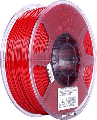 Пластик eSUN PET-G 1.75 мм 1000 г (сигнальный красный)