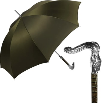 Зонт Pasotti Serpente Pelle Oxford Oliva