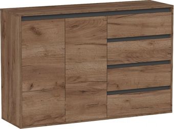 Тумба Интермебель Рио-3 Р-003 (дуб крафт табачный/графит серый)