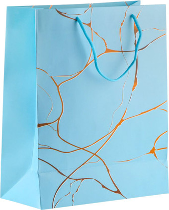 Пакет подарочный Perfecto Linea Amelia 47-322601 (голубой)