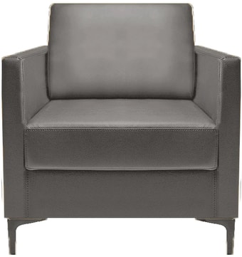 Интерьерное кресло Brioli Ганс (экокожа, L21 серый)