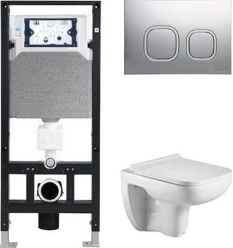 Унитаз WeltWasser Amberg 506+Kehlbach 004 GL-WT+Amberg RD-MT CR
