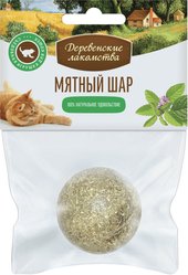 Игрушка для кошек Деревенские лакомства Мятный шар 22 г