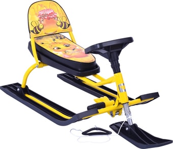 Снегокат Барс Comfort Baby Friends 124 (пчелка, желтый)