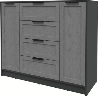 Тумба Интерлиния Концепт Тренд КТ-Т120 (антрацит/дуб серый)