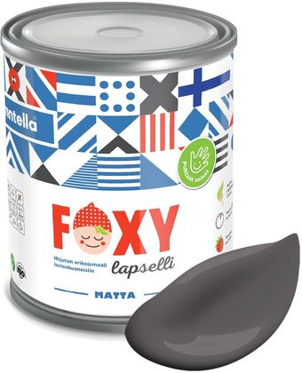 Краска Finntella Foxy Lapselli Matte Tumma F-50-1-1-FL243 0.9 л (серый)