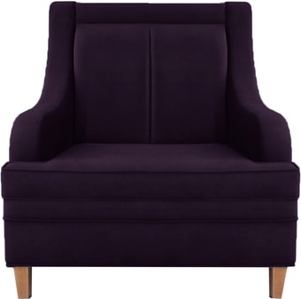 Интерьерное кресло Brioli Луи (велюр, B40 фиолетовый/светлые ножки)