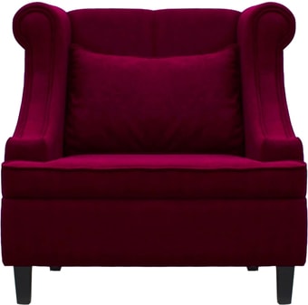 Интерьерное кресло Brioli Людвиг (велюр, B48 вишневый/темные ножки)