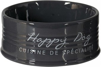 Миска Duvo Plus Happy Dog 520 мл (черный)