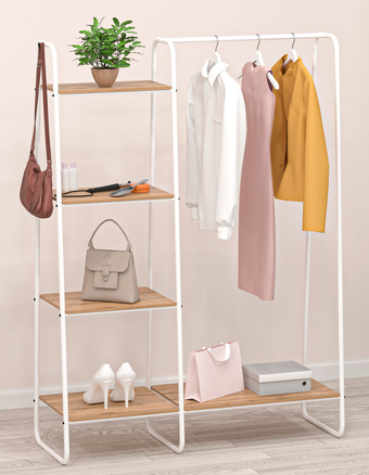 Стойка для одежды ЗМИ Скандинавия 1 ГСС1 (белый)