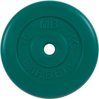 Диск MB Barbell Стандарт 26 мм (1x10 кг, зеленый)