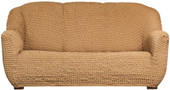 Чехол для дивана Софатэкс Люкс ПО-6 без оборки (кофе с молоком)