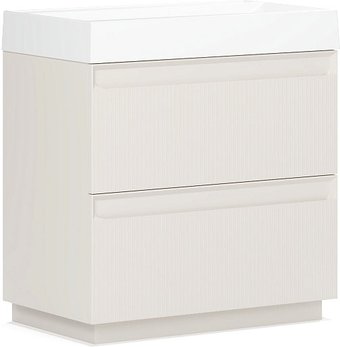 Belux Тумба под умывальник Базель Н 80-02 (180, светлый миндаль матовый)