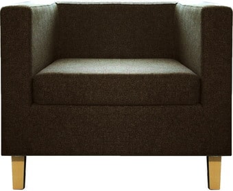 Интерьерное кресло Brioli Билли Д (рогожка, J5 коричневый/светлые ножки)