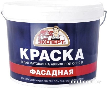 Эксперт Фасадная акриловая 3 кг (белый матовый)