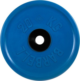 Диск MB Barbell Евро-классик 51 мм (1x20 кг, синий)