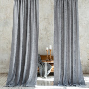 Комплект штор АКВИЛАРИЯ Деко 300x230 (темно-серый)