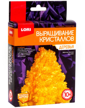 Набор для опытов Lori Деревья. Желтая елочка Крд-004