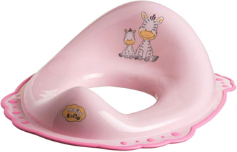 Детская накладка на унитаз Maltex Зебра 6463 (розовый)