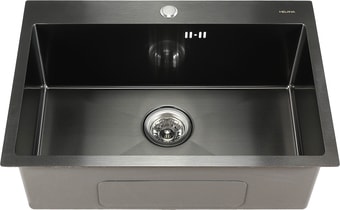 Кухонная мойка Melana ProfLine D6545HB (сатин графит, глубина 22 см, сталь 3 мм)