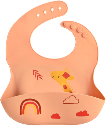 Нагрудник детский Pituso KD4109 (персиковый)