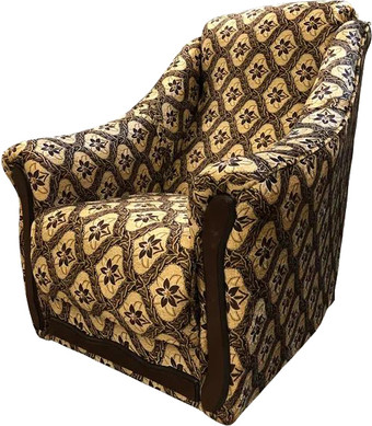 Интерьерное кресло Асмана Анна (велюр цветок в ромбе)