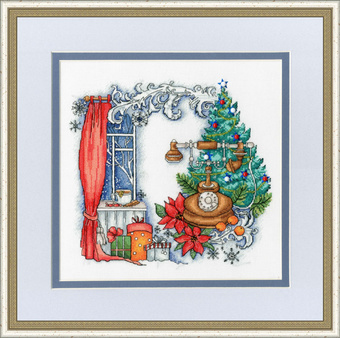 Набор для вышивания Золотое руно Зима на проводе КП-006