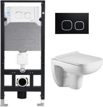 Унитаз WeltWasser Amberg 506+Kehlbach 004 GL-WT+Amberg RD-BL