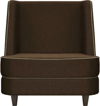 Интерьерное кресло Brioli Рико (рогожка, J5 коричневый/темные ножки)