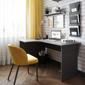 Письменный стол Domus СП009 (серый, левый)