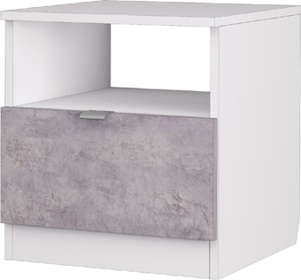 Тумба Аквилон Акцент №13 400 (белое сияние/цемент светлый)