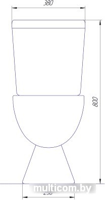 Унитаз Rosa Ресса черный