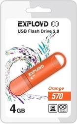 USB Flash Exployd 570 4GB (оранжевый)