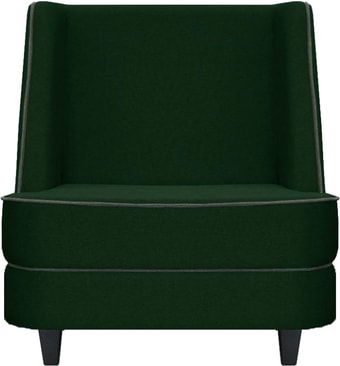 Интерьерное кресло Brioli Рико (рогожка, J8 темно-зеленый/темные ножки)