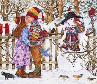 Набор для вышивания Luca-S Первый поцелуй B2389