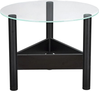 Журнальный столик Мебелик Саут 9С (черный/прозрачный)